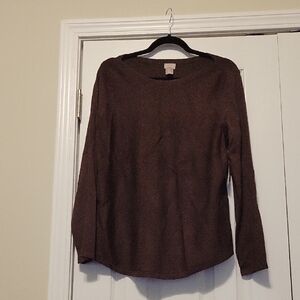Brown Long Sleeve Top